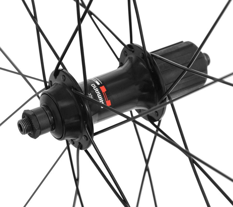 SHIMANO Paire de Roues  R501 Noir/Rouge