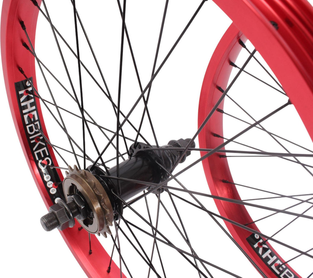 Jeu de roues BMX KHE PRISM 20 pouces rouge