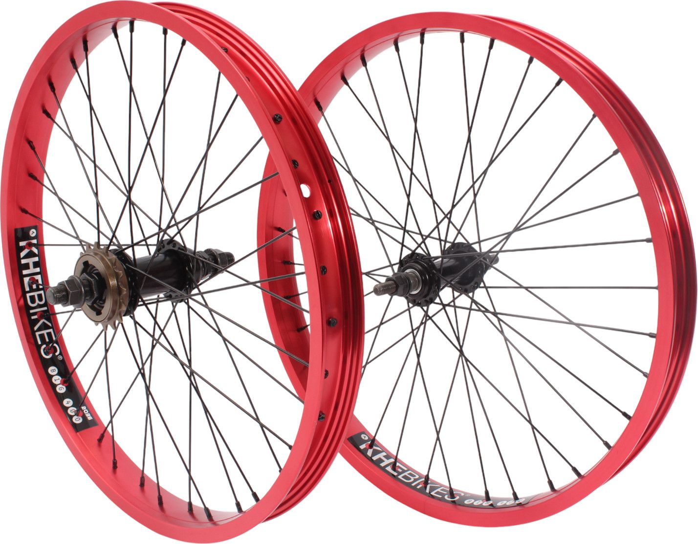 Jeu de roues BMX KHE PRISM 20 pouces rouge