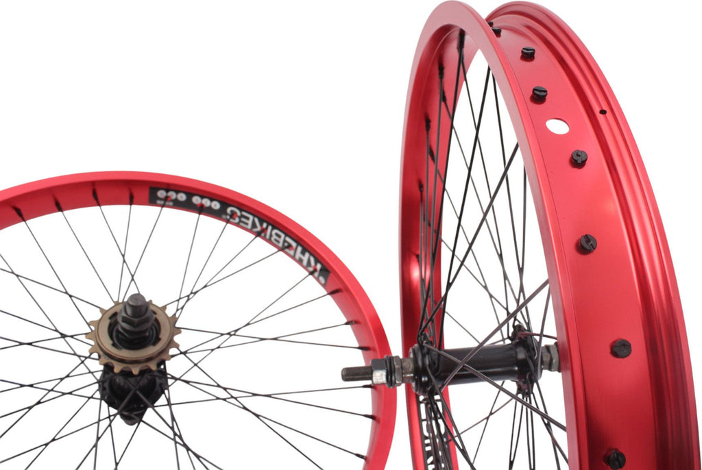 Jeu de roues BMX KHE PRISM 20 pouces rouge