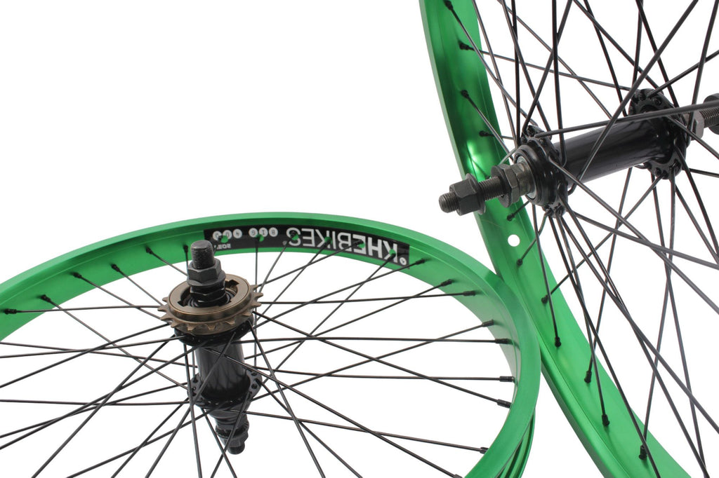 Jeu de roues BMX KHE PRISM 20 pouces vert