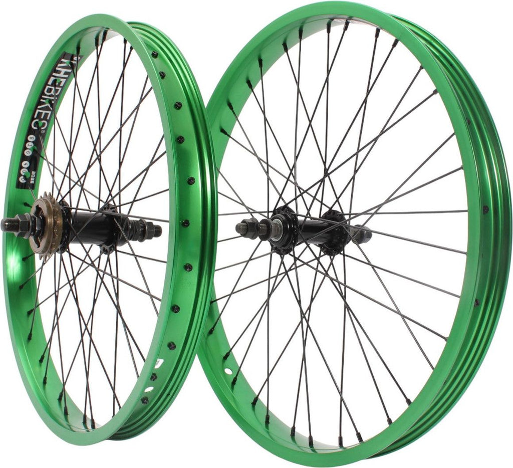 Jeu de roues BMX KHE PRISM 20 pouces vert