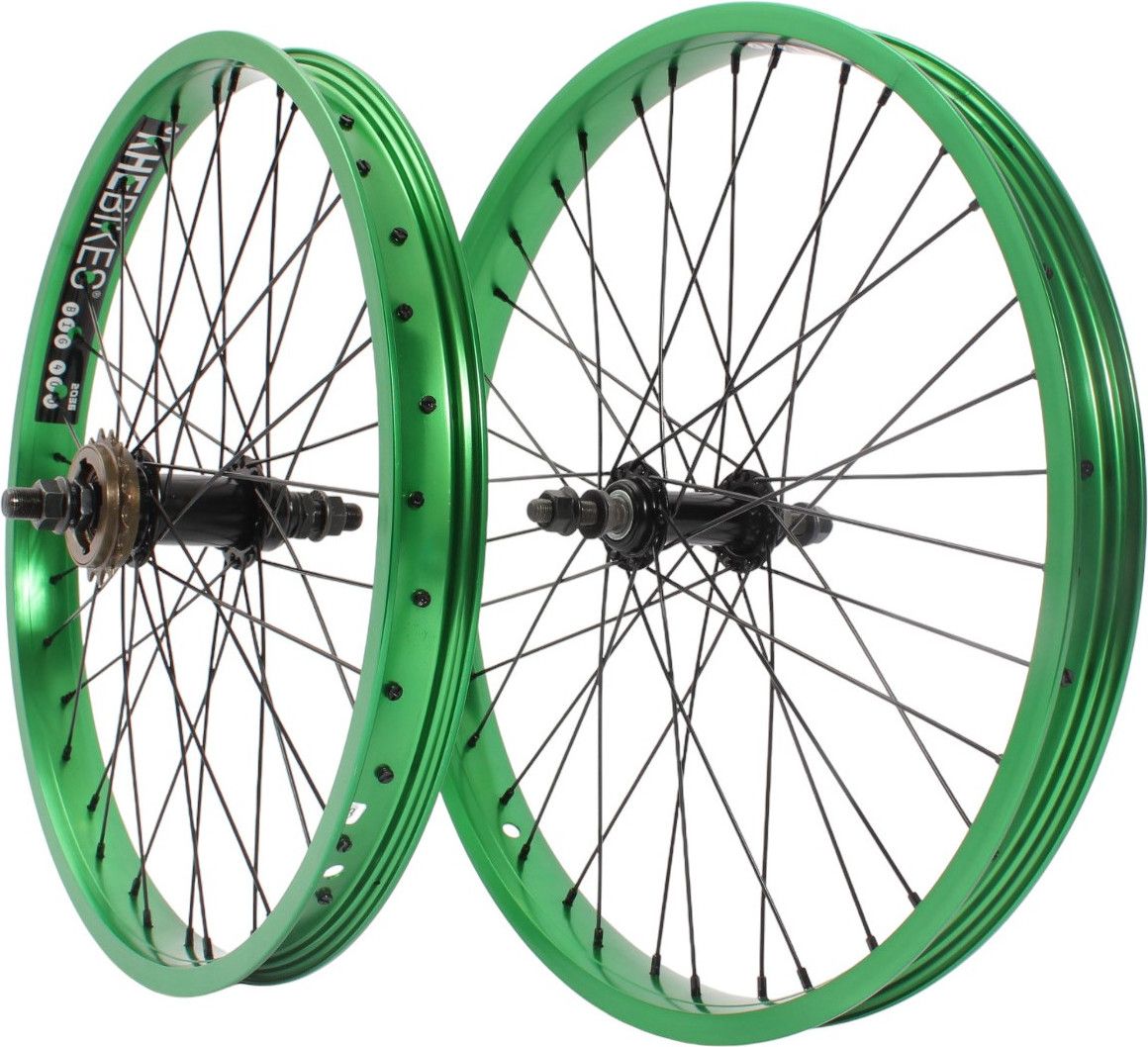 Jeu de roues BMX KHE PRISM 20 pouces vert