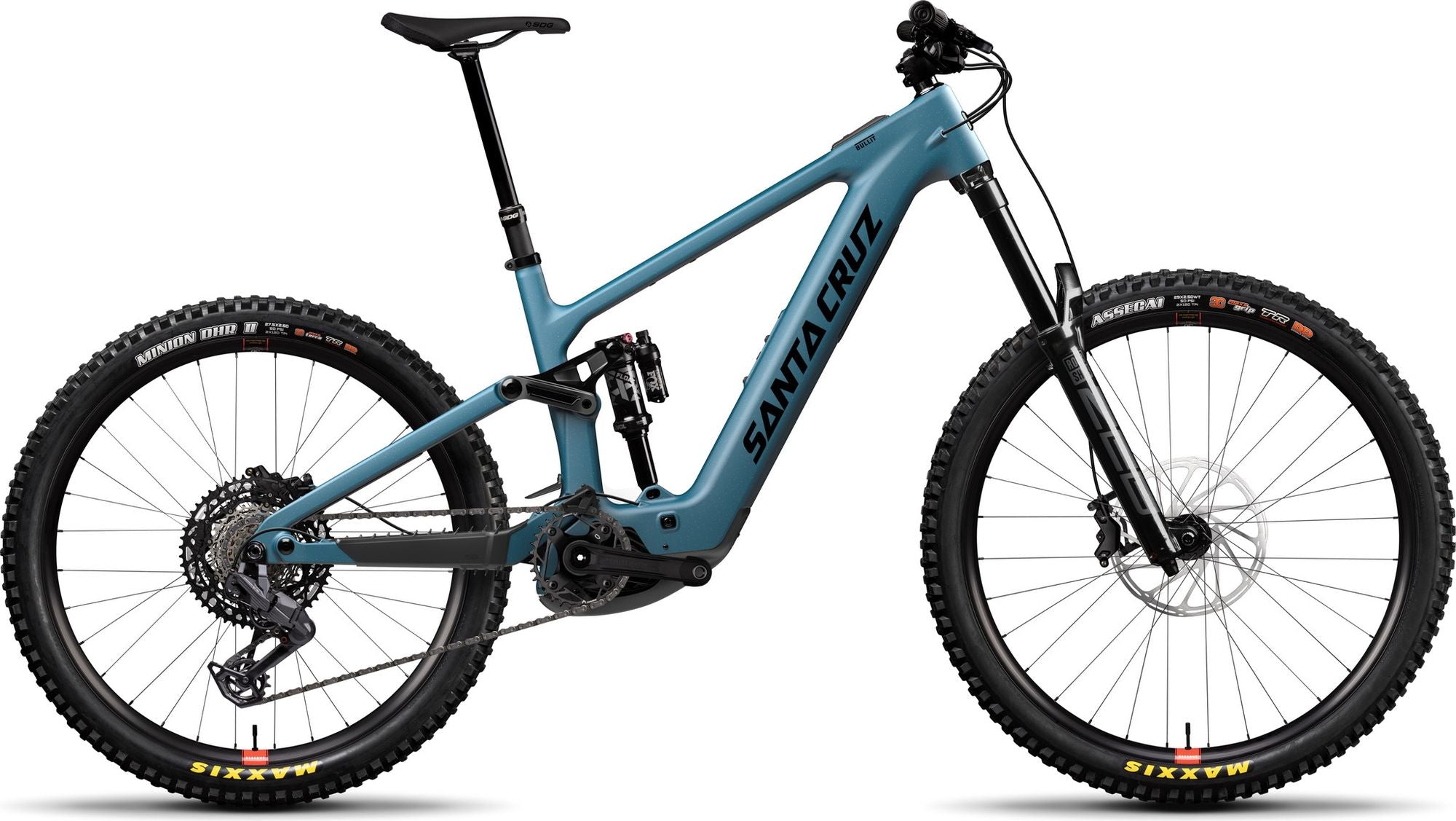 VTT Électrique Tout-Suspendu Santa Cruz Bullit 4 C 70 Sram 12V 600Wh Bosch 100 Nm MX (29/27.5'') Matte Teal Sparkle 2026