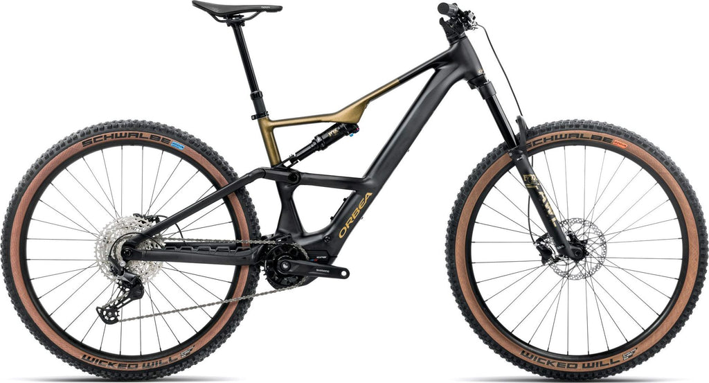 VTT Électrique Tout-Suspendu Orbea Rise SL H30 12V 540 Wh Shimano 85 Nm 29'' Noir Diamond Vert Splash Olive 2026