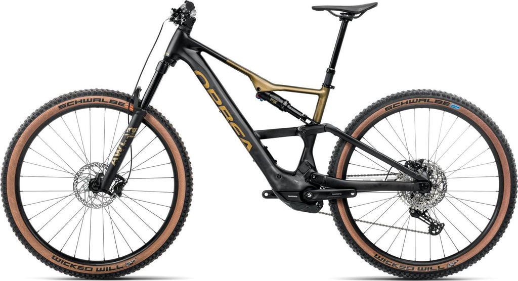 VTT Électrique Tout-Suspendu Orbea Rise SL H30 12V 540 Wh Shimano 85 Nm 29'' Noir Diamond Vert Splash Olive 2026
