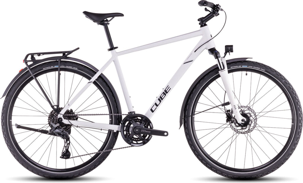 VTC Cube Nature Pro Allroad Shimano Cues 10V 700 mm Blanc Cotton Gris 2025