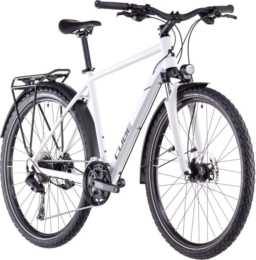 VTC Cube Nature Pro Allroad Shimano Cues 10V 700 mm Blanc Cotton Gris 2025