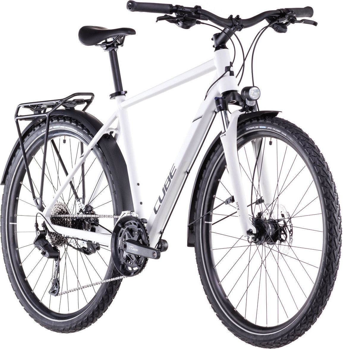 VTC Cube Nature Pro Allroad Shimano Cues 10V 700 mm Blanc Cotton Gris 2025