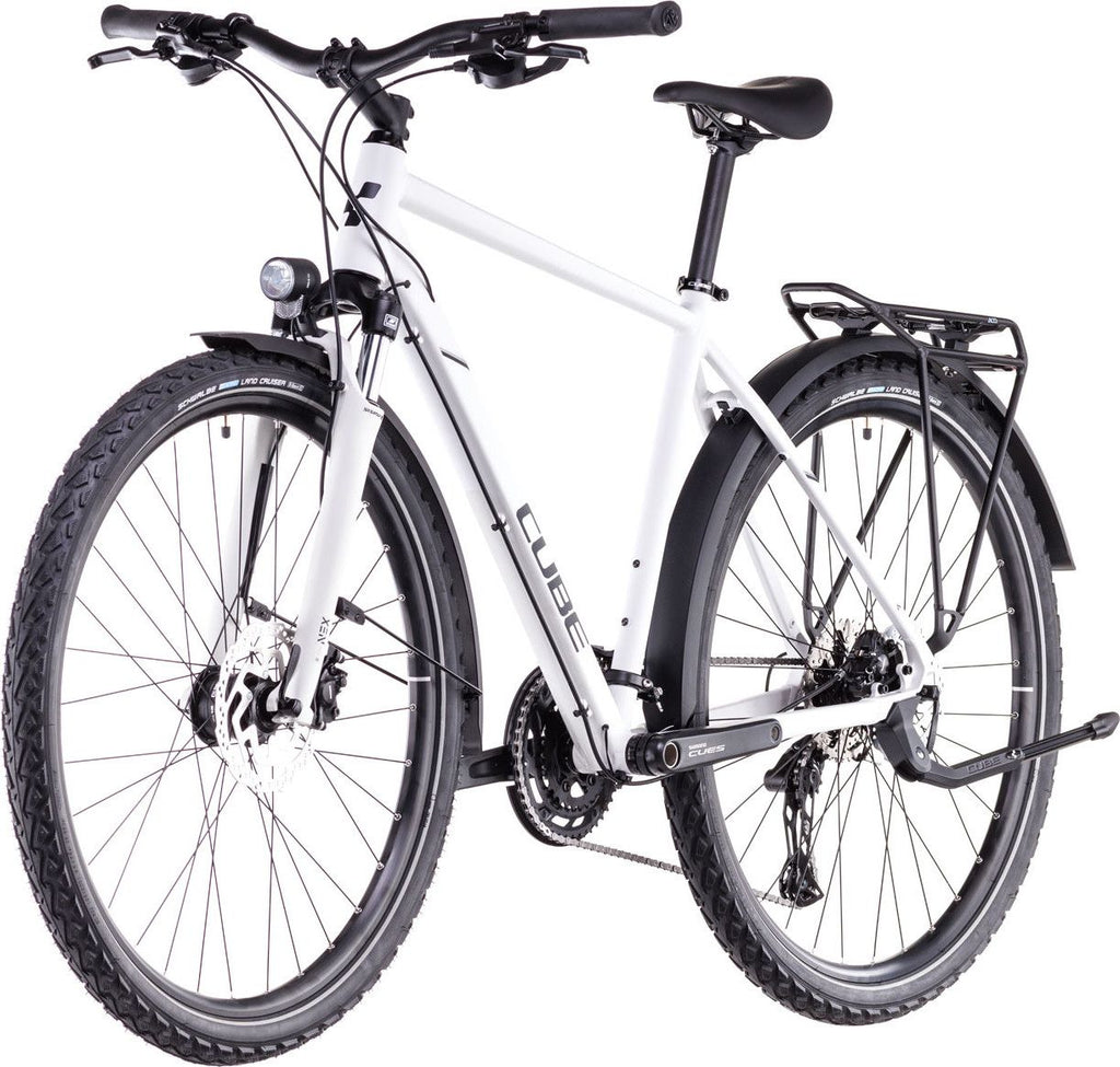 VTC Cube Nature Pro Allroad Shimano Cues 10V 700 mm Blanc Cotton Gris 2025