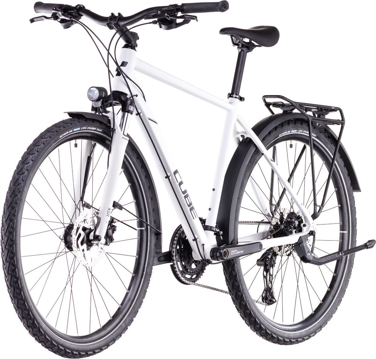 VTC Cube Nature Pro Allroad Shimano Cues 10V 700 mm Blanc Cotton Gris 2025