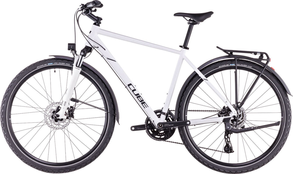 VTC Cube Nature Pro Allroad Shimano Cues 10V 700 mm Blanc Cotton Gris 2025