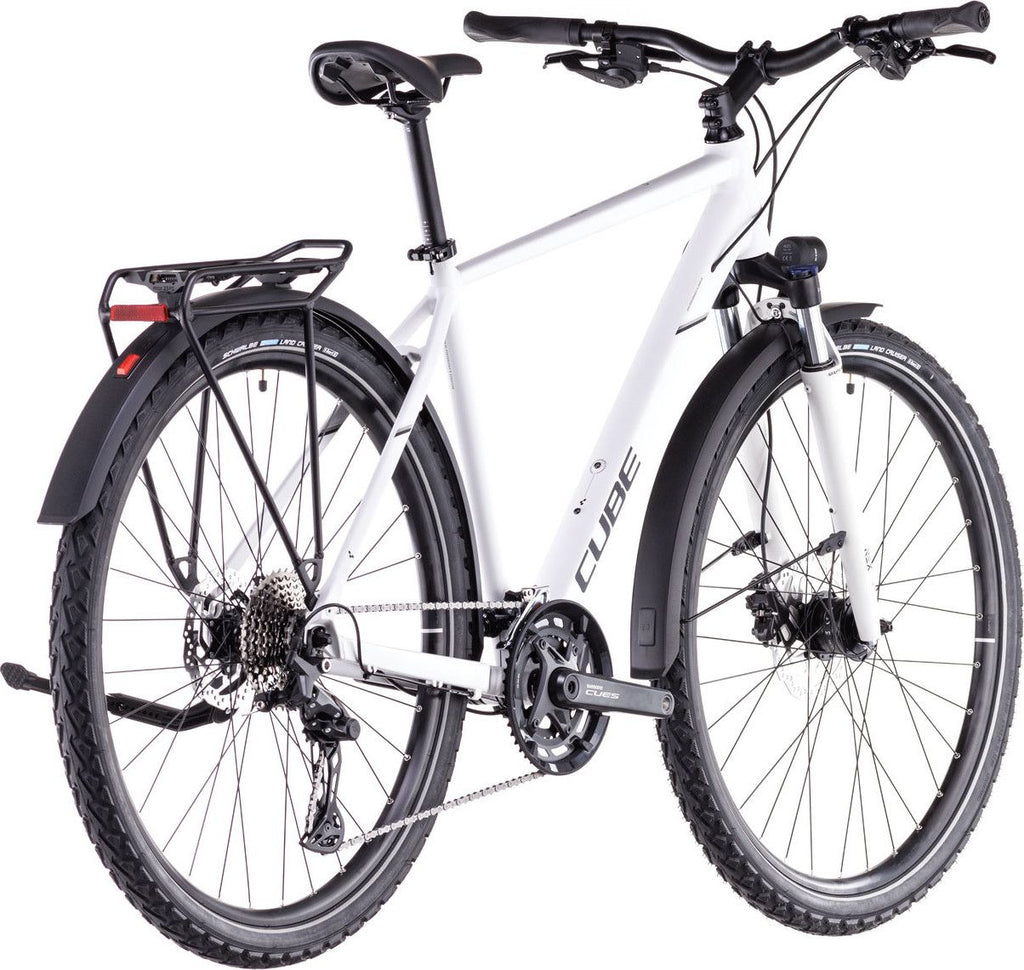 VTC Cube Nature Pro Allroad Shimano Cues 10V 700 mm Blanc Cotton Gris 2025