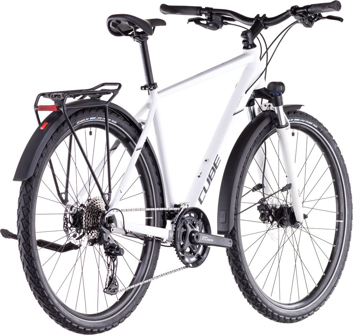 VTC Cube Nature Pro Allroad Shimano Cues 10V 700 mm Blanc Cotton Gris 2025