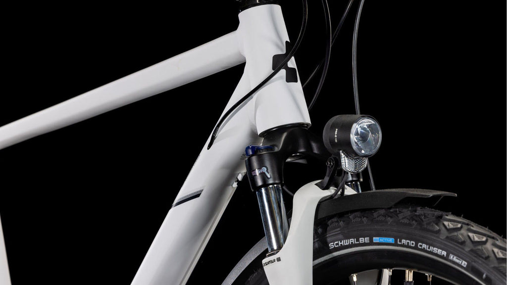 VTC Cube Nature Pro Allroad Shimano Cues 10V 700 mm Blanc Cotton Gris 2025