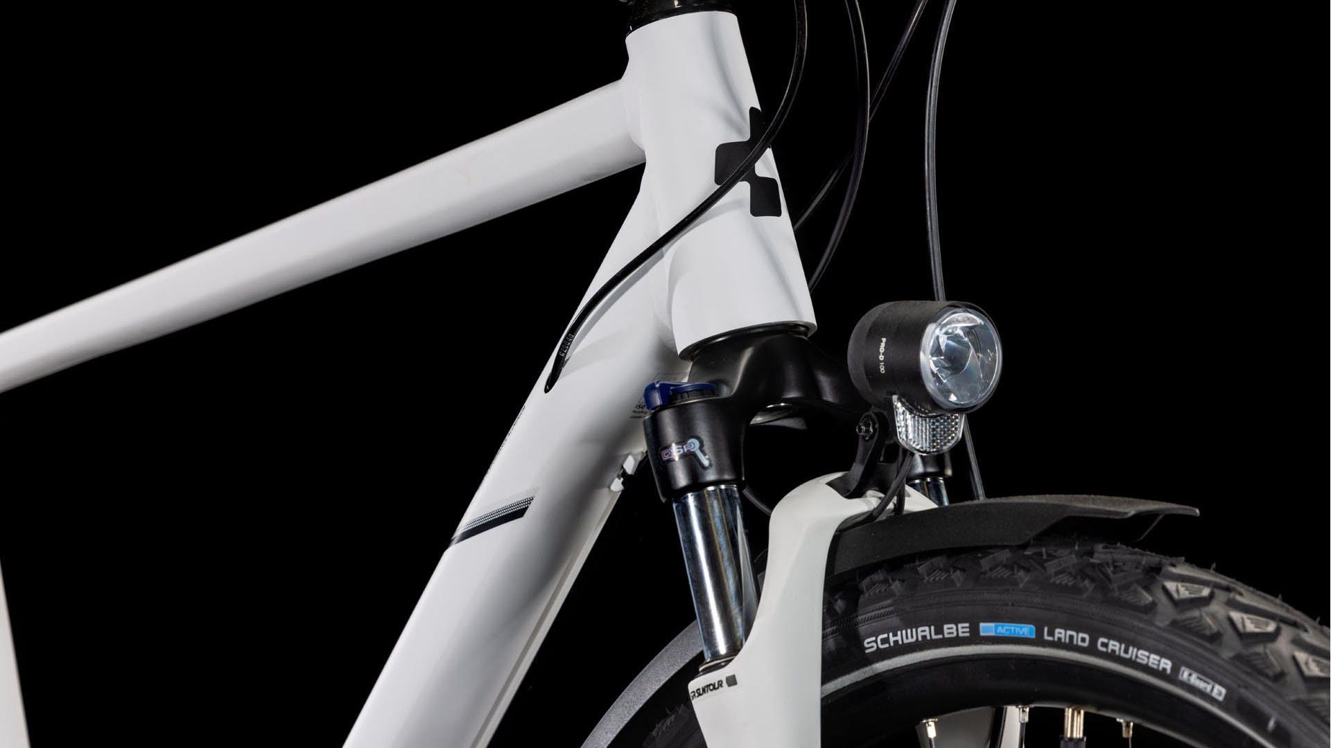 VTC Cube Nature Pro Allroad Shimano Cues 10V 700 mm Blanc Cotton Gris 2025
