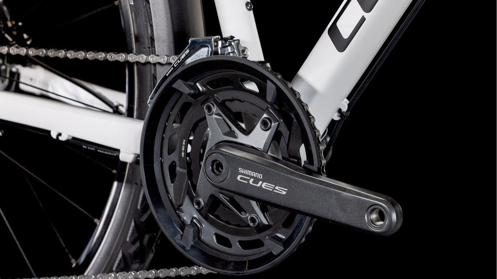 VTC Cube Nature Pro Allroad Shimano Cues 10V 700 mm Blanc Cotton Gris 2025