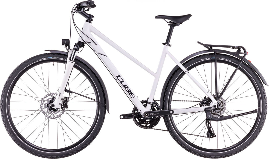 VTC Cube Nature Pro Allroad Trapeze Shimano Cues 10V 700 mm Blanc Cotton Gris 2025
