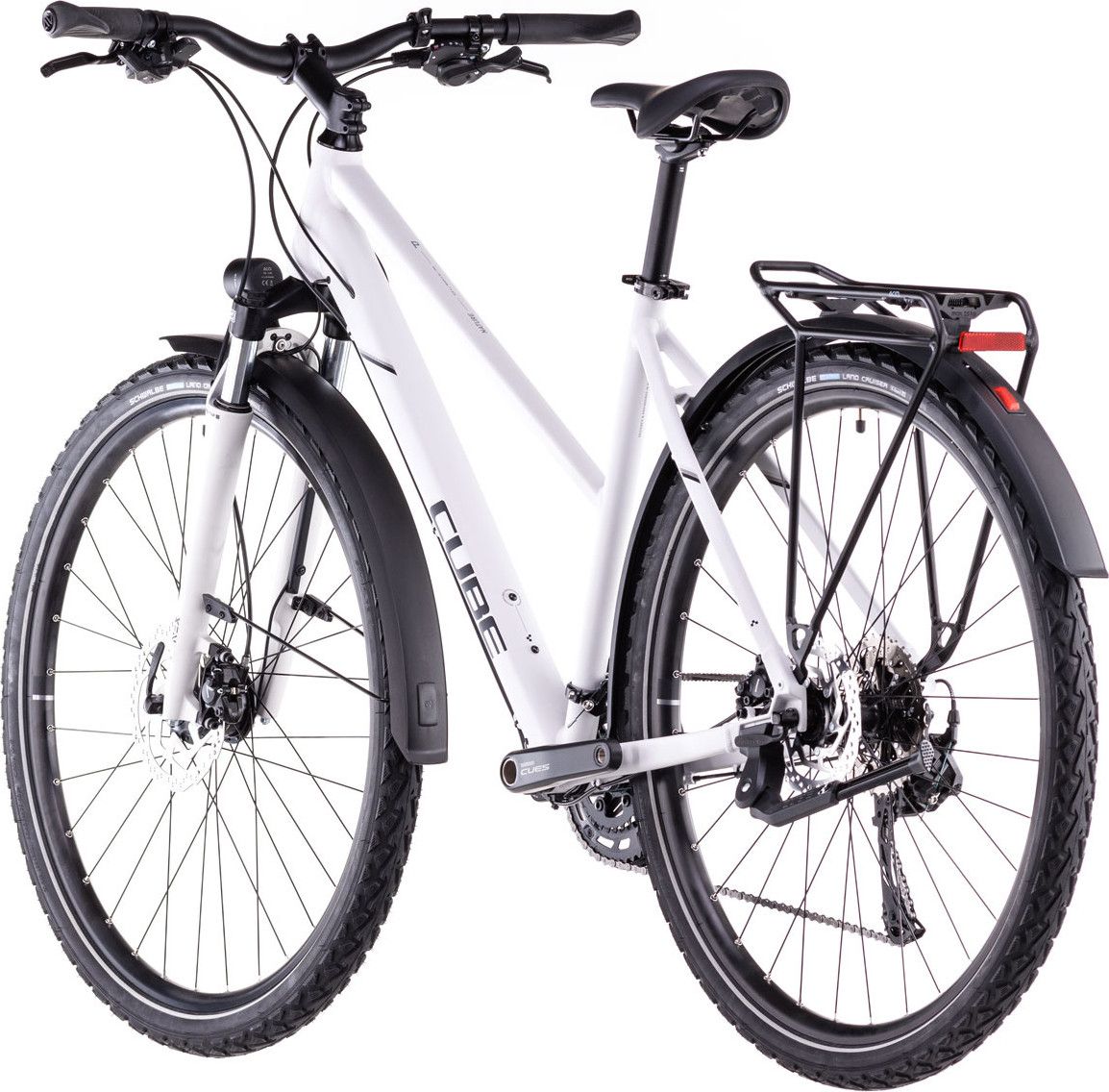 VTC Cube Nature Pro Allroad Trapeze Shimano Cues 10V 700 mm Blanc Cotton Gris 2025