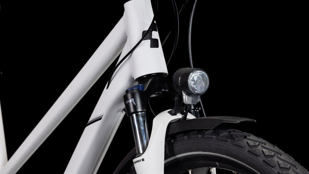 VTC Cube Nature Pro Allroad Trapeze Shimano Cues 10V 700 mm Blanc Cotton Gris 2025