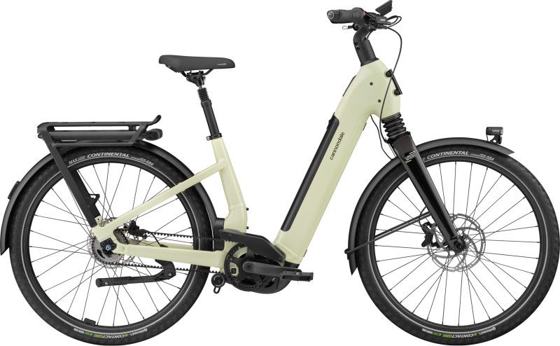 Vélo de Ville Électrique Cannondale Mavaro 2 Low Shimano Nexus 5V Courroie 600 Wh 27.5'' Beige