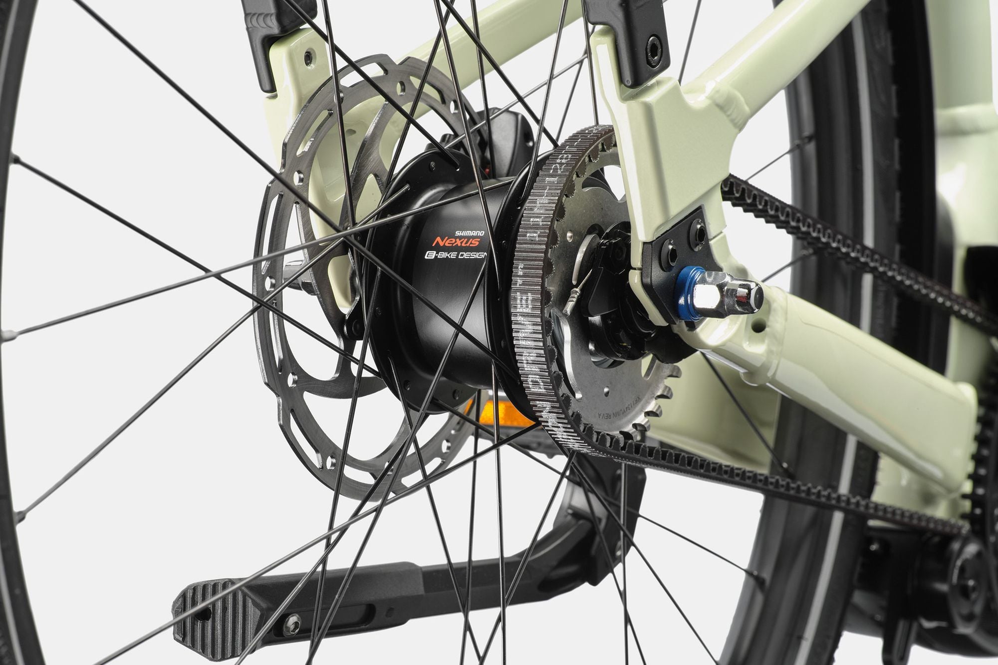 Vélo de Ville Électrique Cannondale Mavaro 2 Low Shimano Nexus 5V Courroie 600 Wh 27.5'' Beige