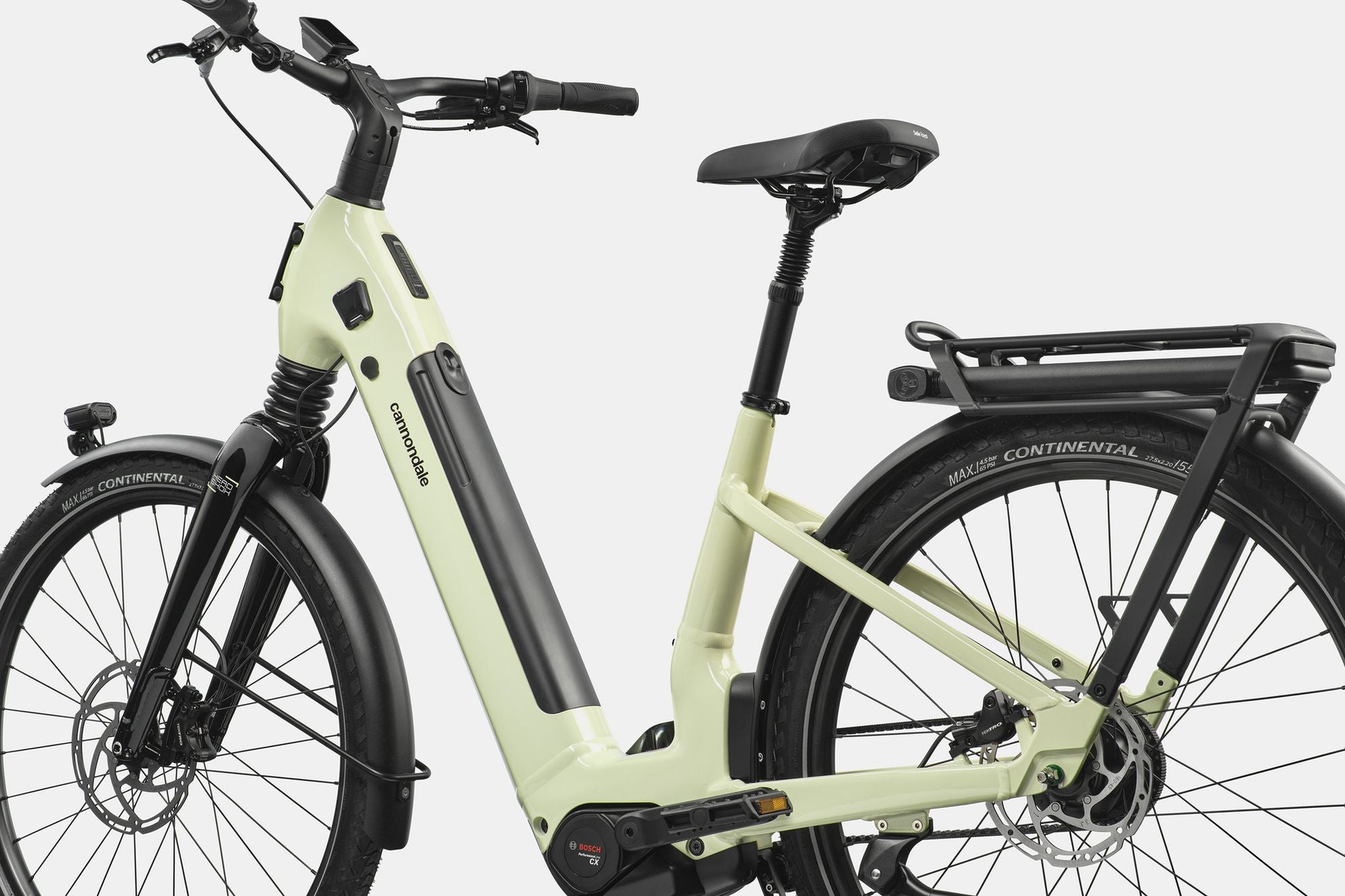 Vélo de Ville Électrique Cannondale Mavaro 2 Low Shimano Nexus 5V Courroie 600 Wh 27.5'' Beige