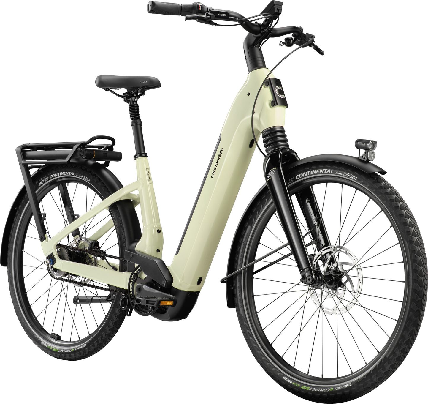 Vélo de Ville Électrique Cannondale Mavaro 2 Low Shimano Nexus 5V Courroie 600 Wh 27.5'' Beige