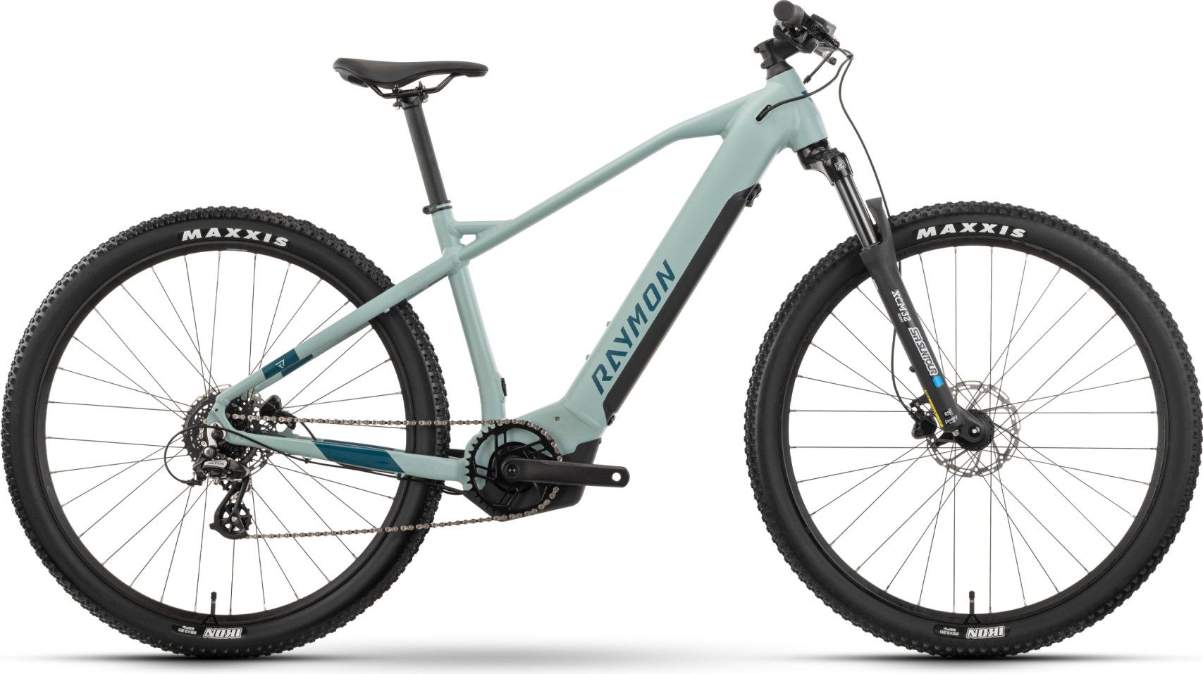VTT Électrique Semi-Rigide Raymon HardRay Select Shimano 8V 630Wh Yamaha 70Nm 29'' Vert