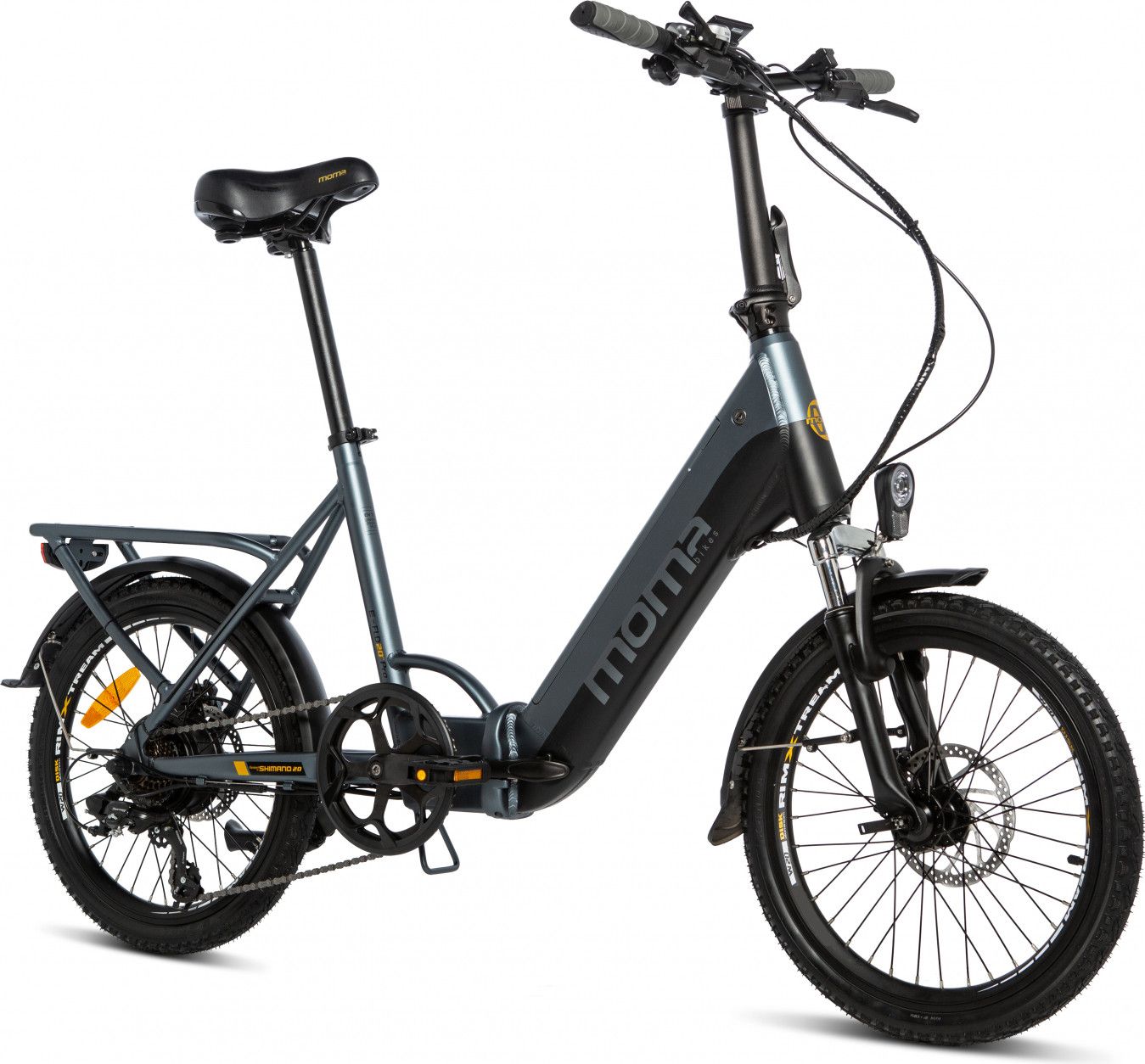 Moma Bikes Vélo Electrique de Ville Pliant, E20Pro, Aluminium, SHIMANO 7V, Bat. Ion Lithium 48V 13Ah