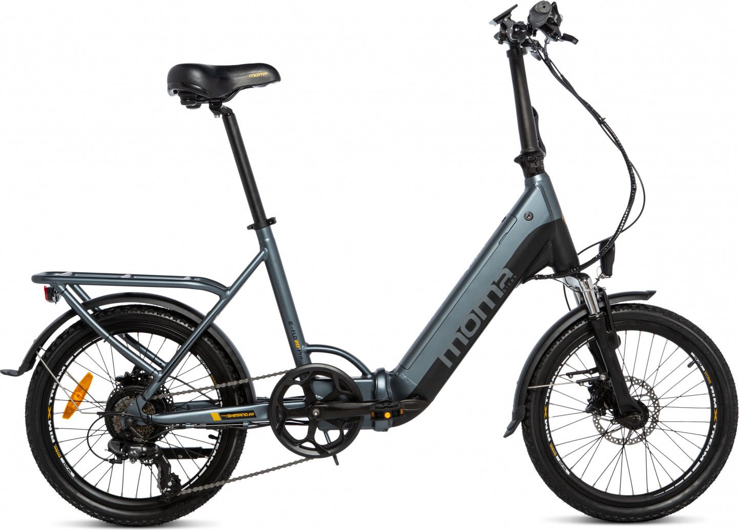 Moma Bikes Vélo Electrique de Ville Pliant, E20Pro, Aluminium, SHIMANO 7V, Bat. Ion Lithium 48V 13Ah