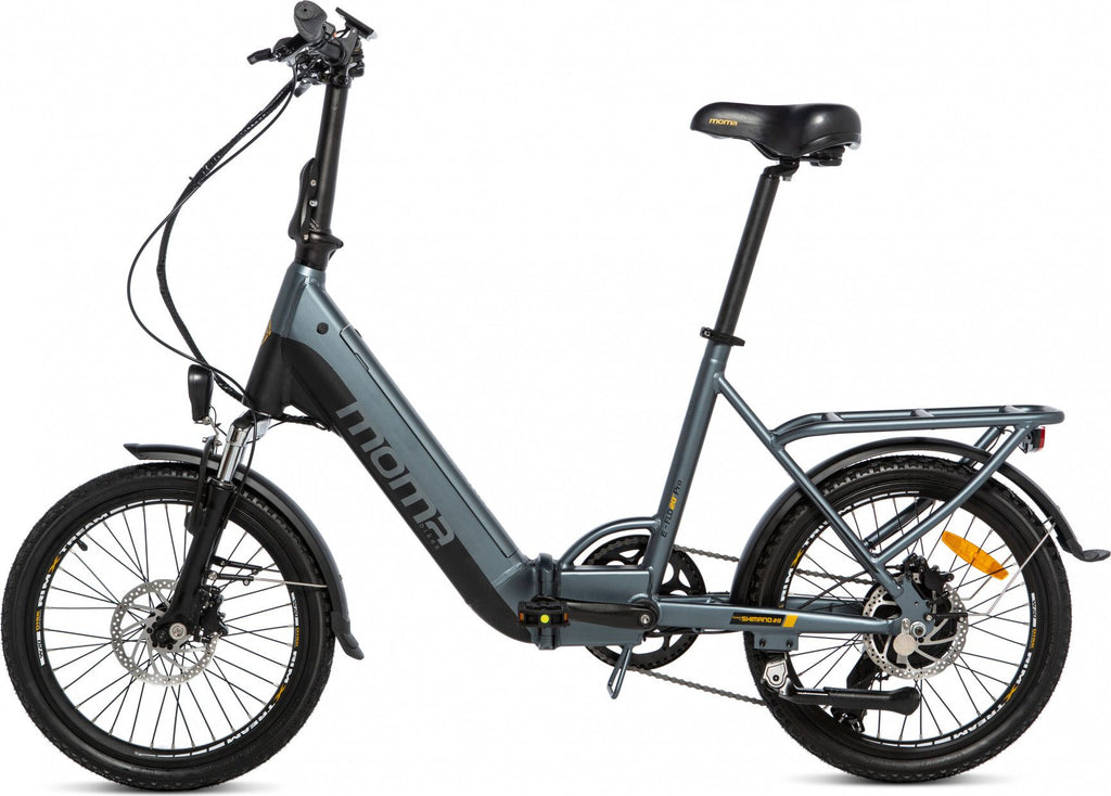 Moma Bikes Vélo Electrique de Ville Pliant, E20Pro, Aluminium, SHIMANO 7V, Bat. Ion Lithium 48V 13Ah