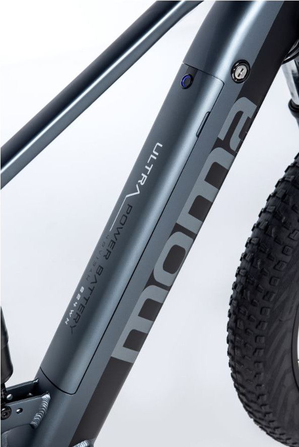Moma Bikes VTT, FATBIKE 26 PRO, Equipped Full SHIMANO, Freins à disques Hydrauliques, Bat. Ion Lithium integrada 48V 13Ah / 160-195 cm
