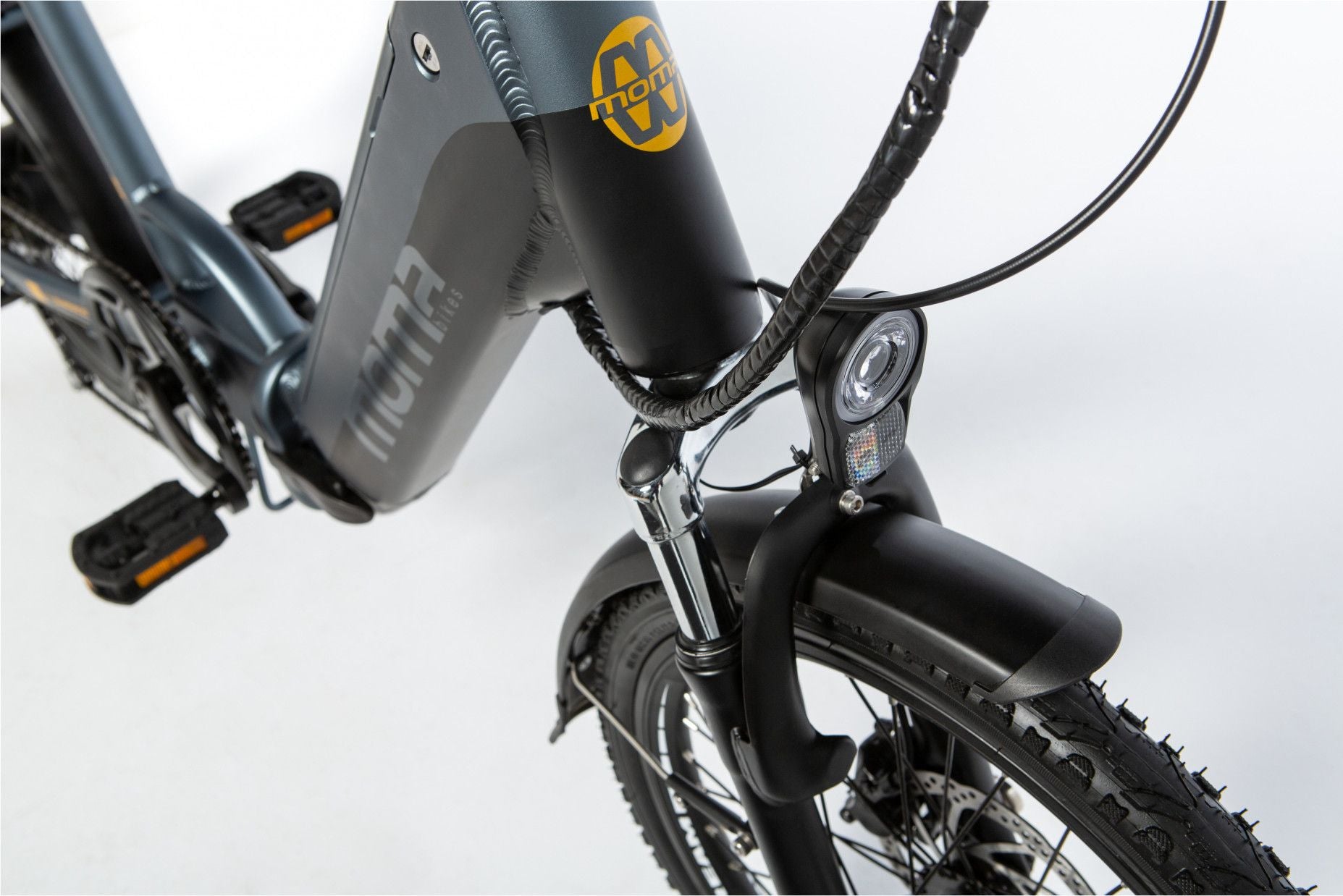 Moma Bikes Vélo Electrique de Ville Pliant, E20Pro, Aluminium, SHIMANO 7V, Bat. Ion Lithium 48V 13Ah