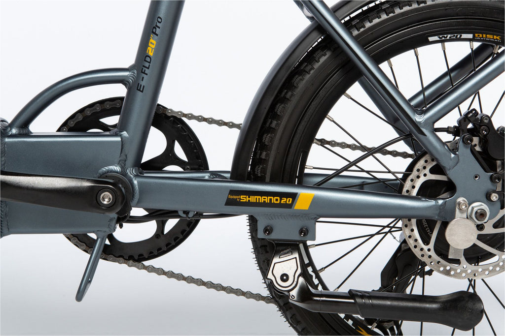 Moma Bikes Vélo Electrique de Ville Pliant, E20Pro, Aluminium, SHIMANO 7V, Bat. Ion Lithium 48V 13Ah