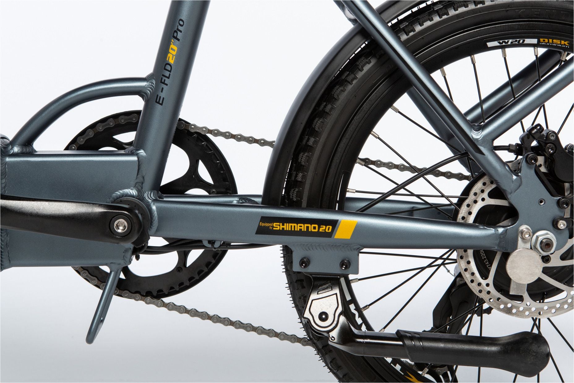 Moma Bikes Vélo Electrique de Ville Pliant, E20Pro, Aluminium, SHIMANO 7V, Bat. Ion Lithium 48V 13Ah