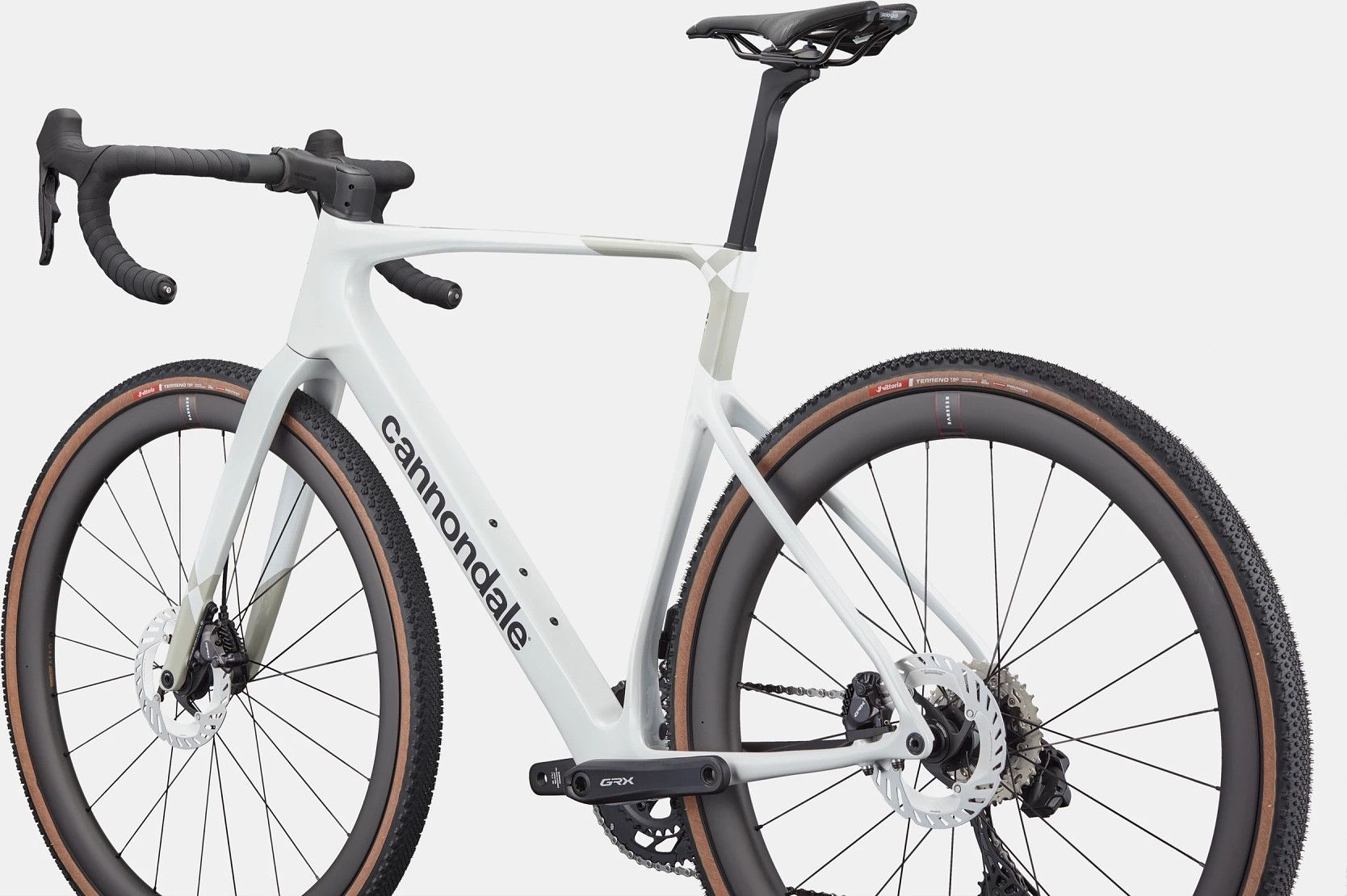 Vélo de Gravel Cannondale SuperX 2 Shimano GRX Di2 12V 700mm Cashmere/Blanc