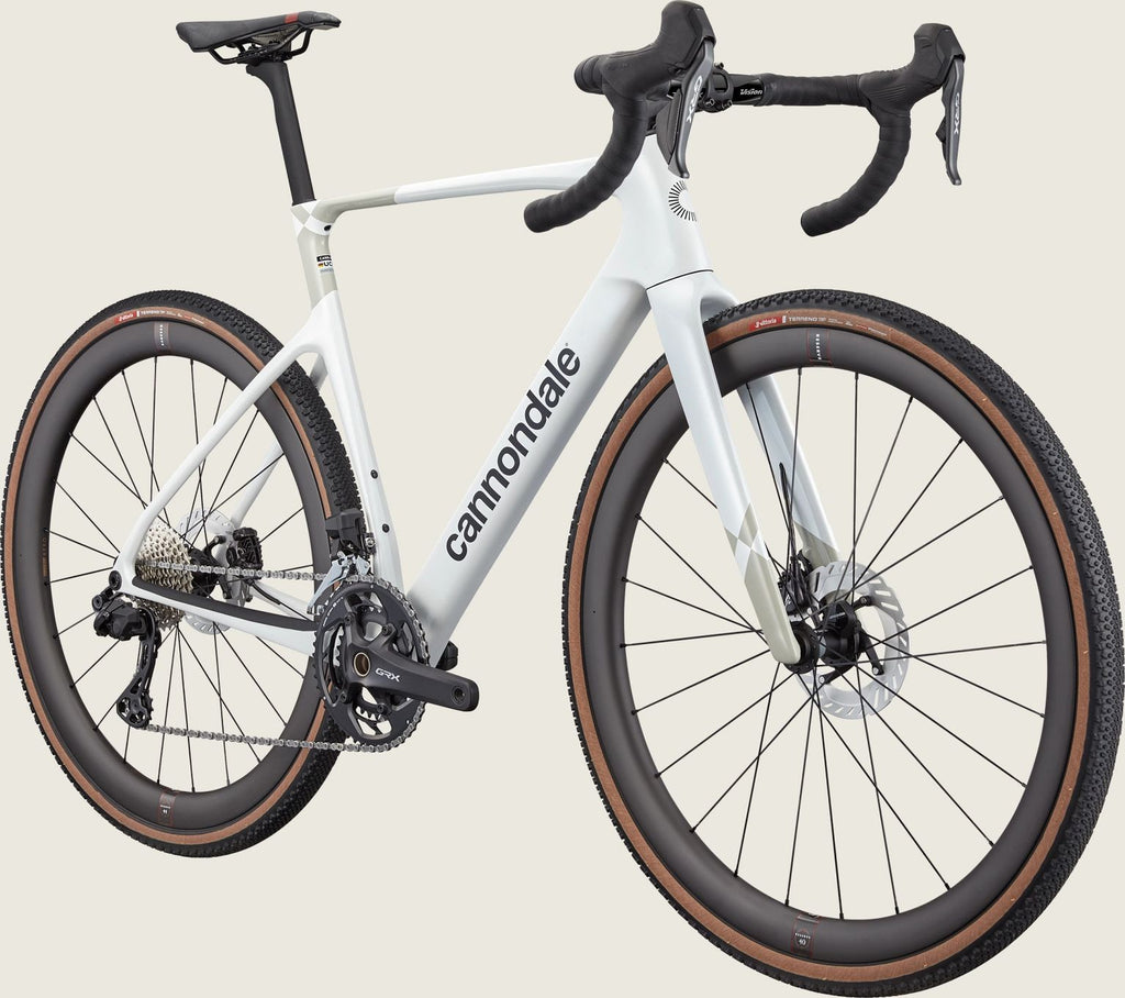 Vélo de Gravel Cannondale SuperX 2 Shimano GRX Di2 12V 700mm Cashmere/Blanc