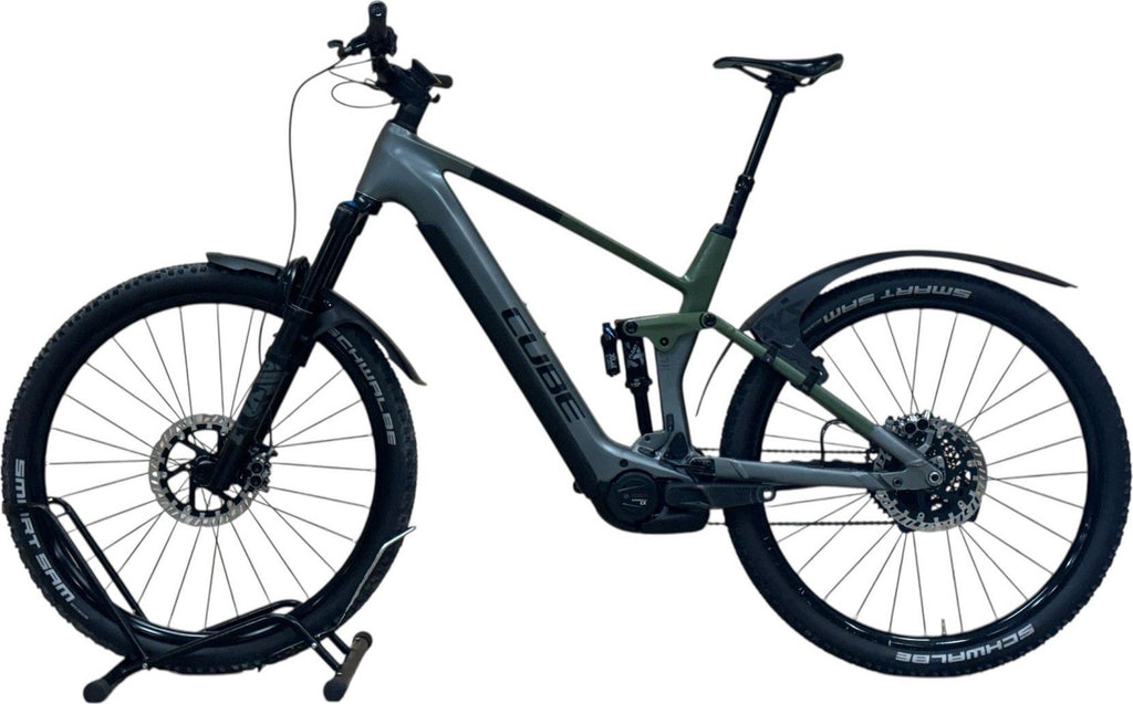 produit reconditionné . Cube Stereo Hybrid 140 HPC TM 750 Sram GX 2024 . VTT électrique . Cube . très bon état