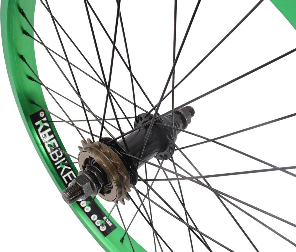Roue arrière BMX KHE PRISM 20 pouces verte