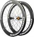 Paire de roues Progress Neon Disc Blanc | 12x100/12x142 mm | Center Lock | Shimano Microspline