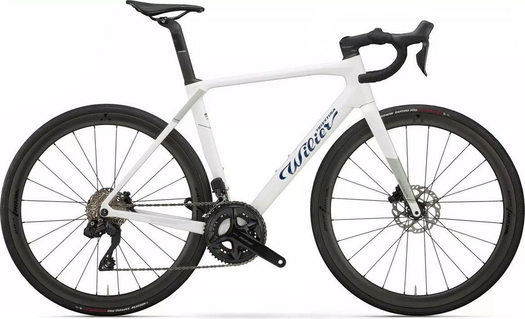 Vélo route Wilier Triestina Granturismo SL Rival AXS taille M blanc bleu