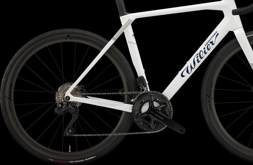 Vélo route Wilier Triestina Granturismo SL Rival AXS taille M blanc bleu