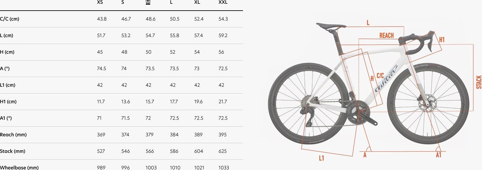 Vélo route Wilier Triestina Granturismo SL Rival AXS taille M blanc bleu