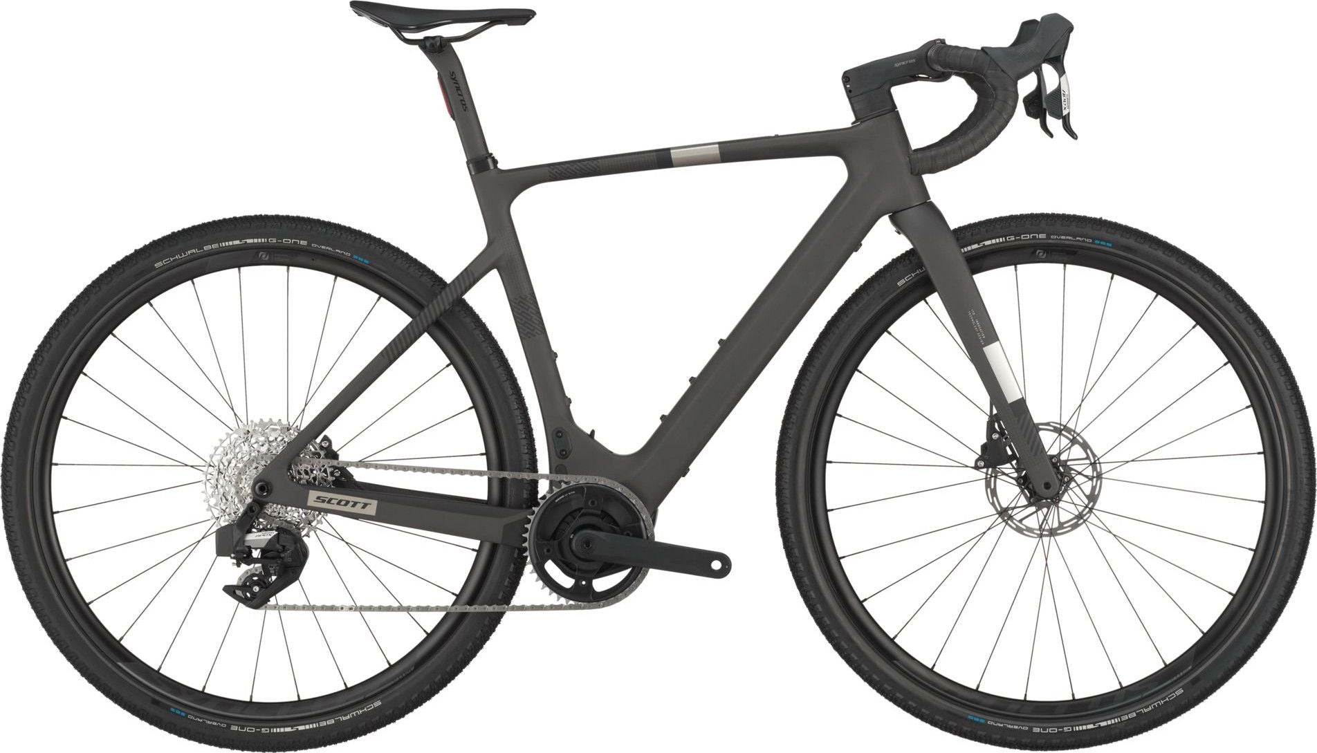 Vélo de Gravel Électrique Scott Solace Gravel 30 Sram Apex XPLR AXS 12V 360Wh 700 mm Noir 2025