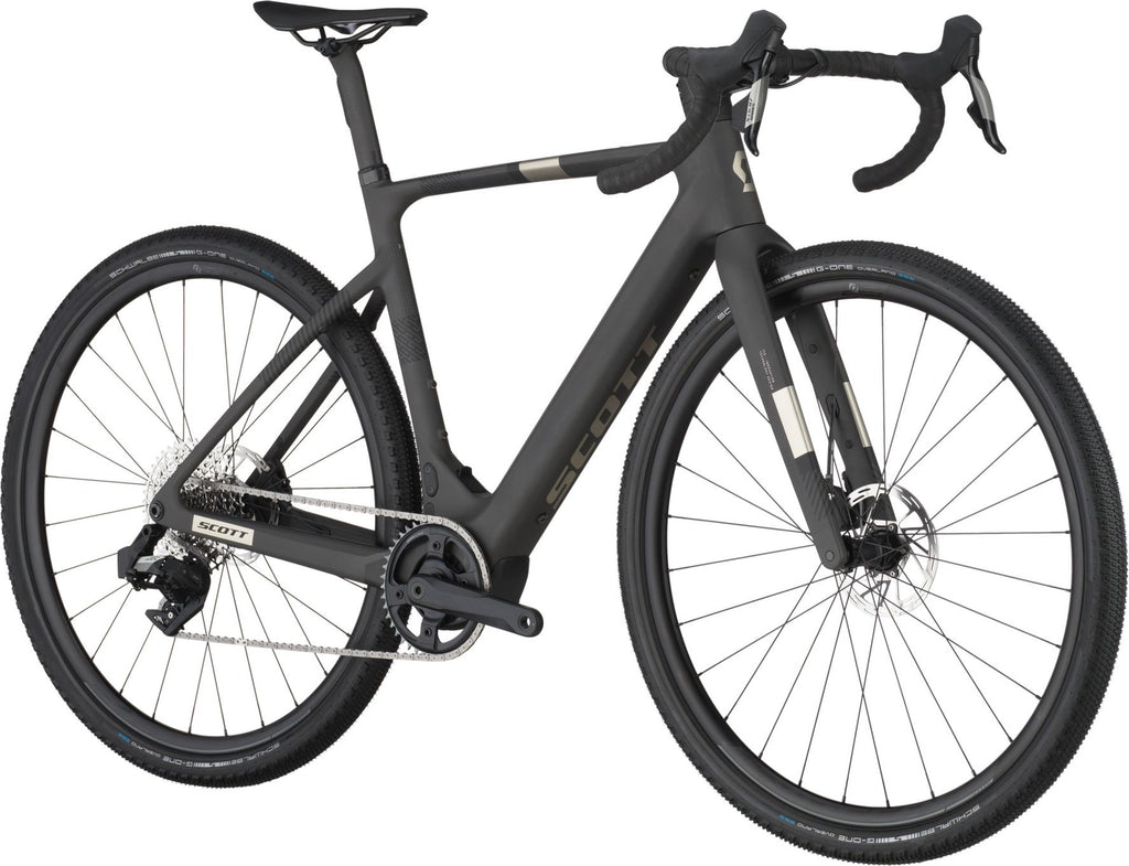 Vélo de Gravel Électrique Scott Solace Gravel 30 Sram Apex XPLR AXS 12V 360Wh 700 mm Noir 2025