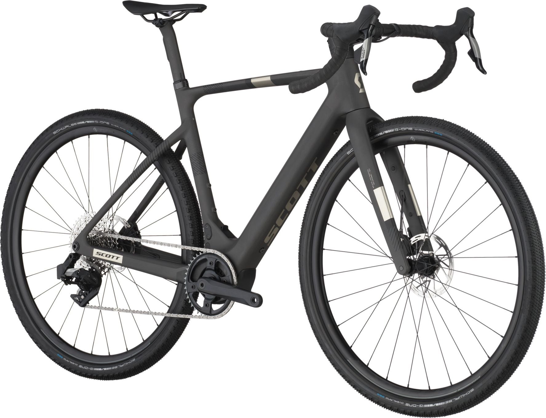 Vélo de Gravel Électrique Scott Solace Gravel 30 Sram Apex XPLR AXS 12V 360Wh 700 mm Noir 2025