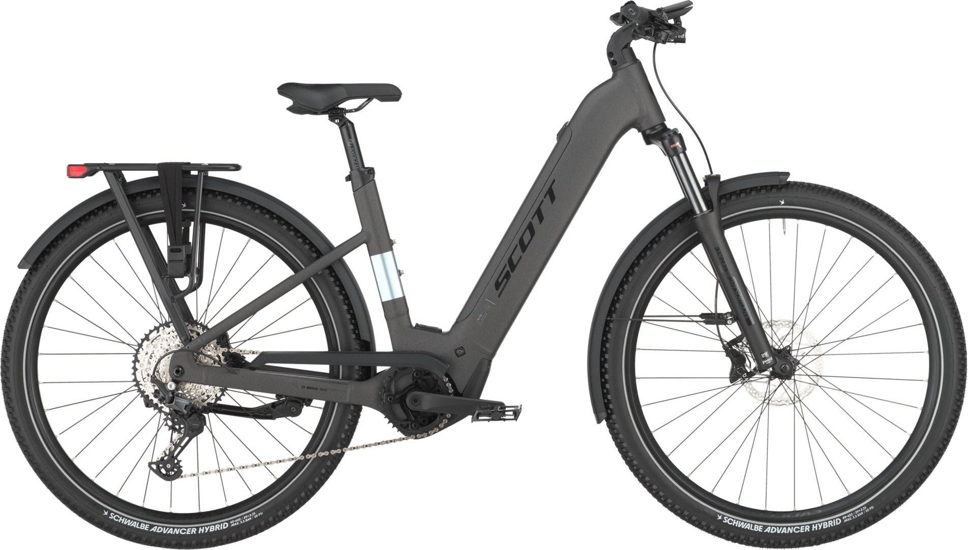 VTT Électrique Semi-Rigide Scott Axis 20 Wave 12V 600Wh Bosch 85 Nm 29'' Gris 2025