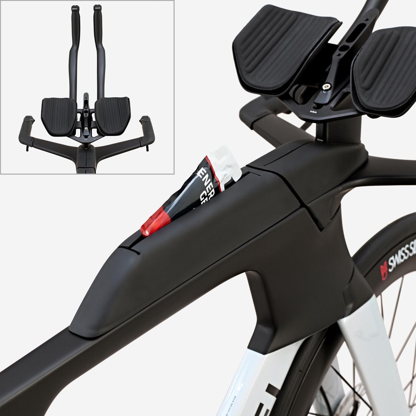 Vélo de Triathlon Van Rysel XCR Tri Shimano Ultegra Di2 12V 700 mm Blanc Holographique