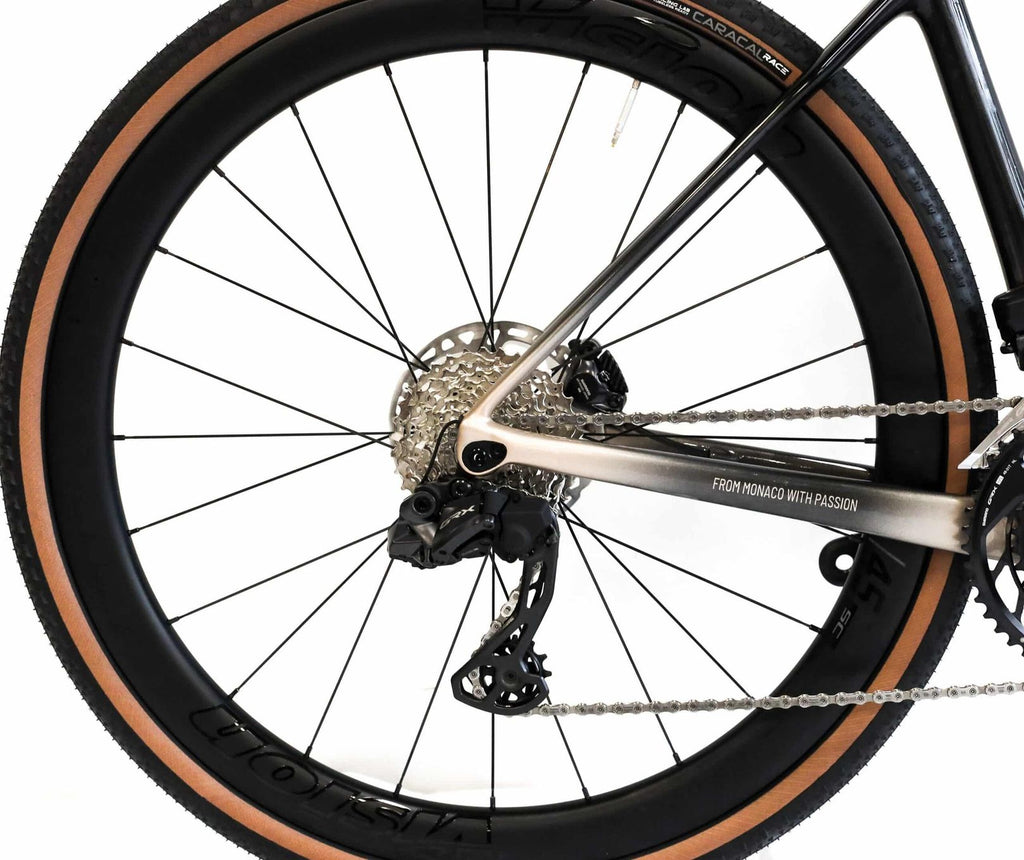 Vélo de Gravel Stajvelo Roccheta Gravel Shimano GRX Di2 12v Beige 2025